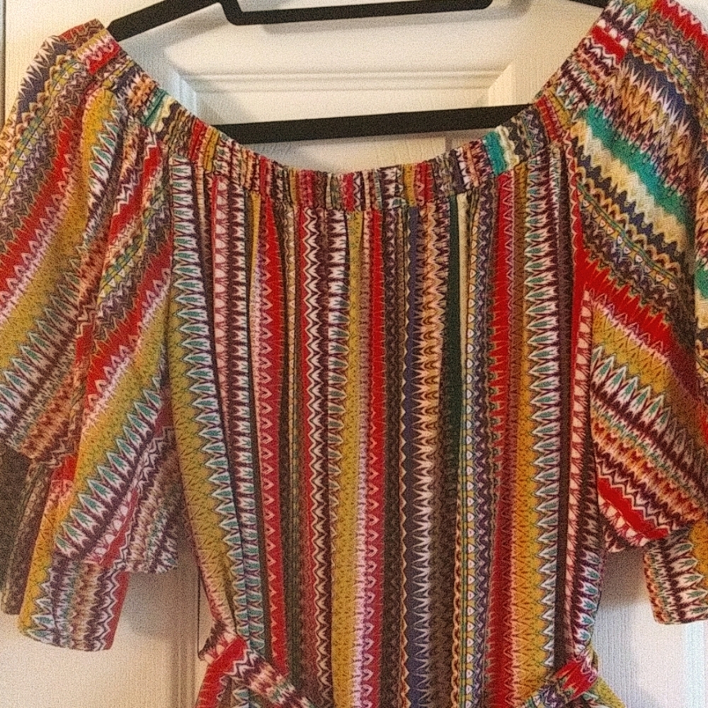 Anthropologie Uncle Frank Multicolor Striped Midi Dress - Picture 3 of 7